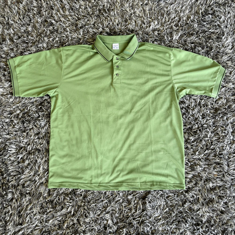 Publix Supermarket Polo Shirt Mens Sz XL Green Polyester Short Sleeve